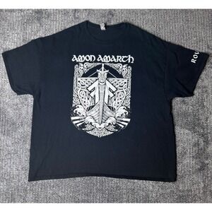Amon Amarth Put Your Back Into The Oar Viking Band T-Shirt Black Mens 3XL Gildan